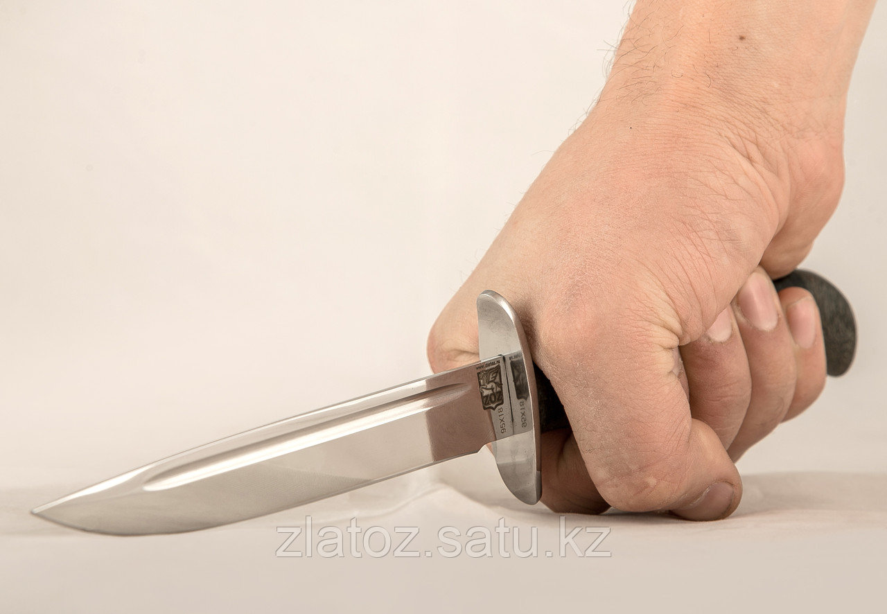 Нож "Финский Вача - НКВД" (сталь 95x18, кожа) - Купить в Казахстане - фото 3 - id-p61719110