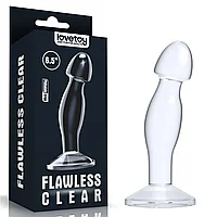 Массажер простаты (анальный плаг) Flawless Clear от Lovetoy (16,5*3,9)