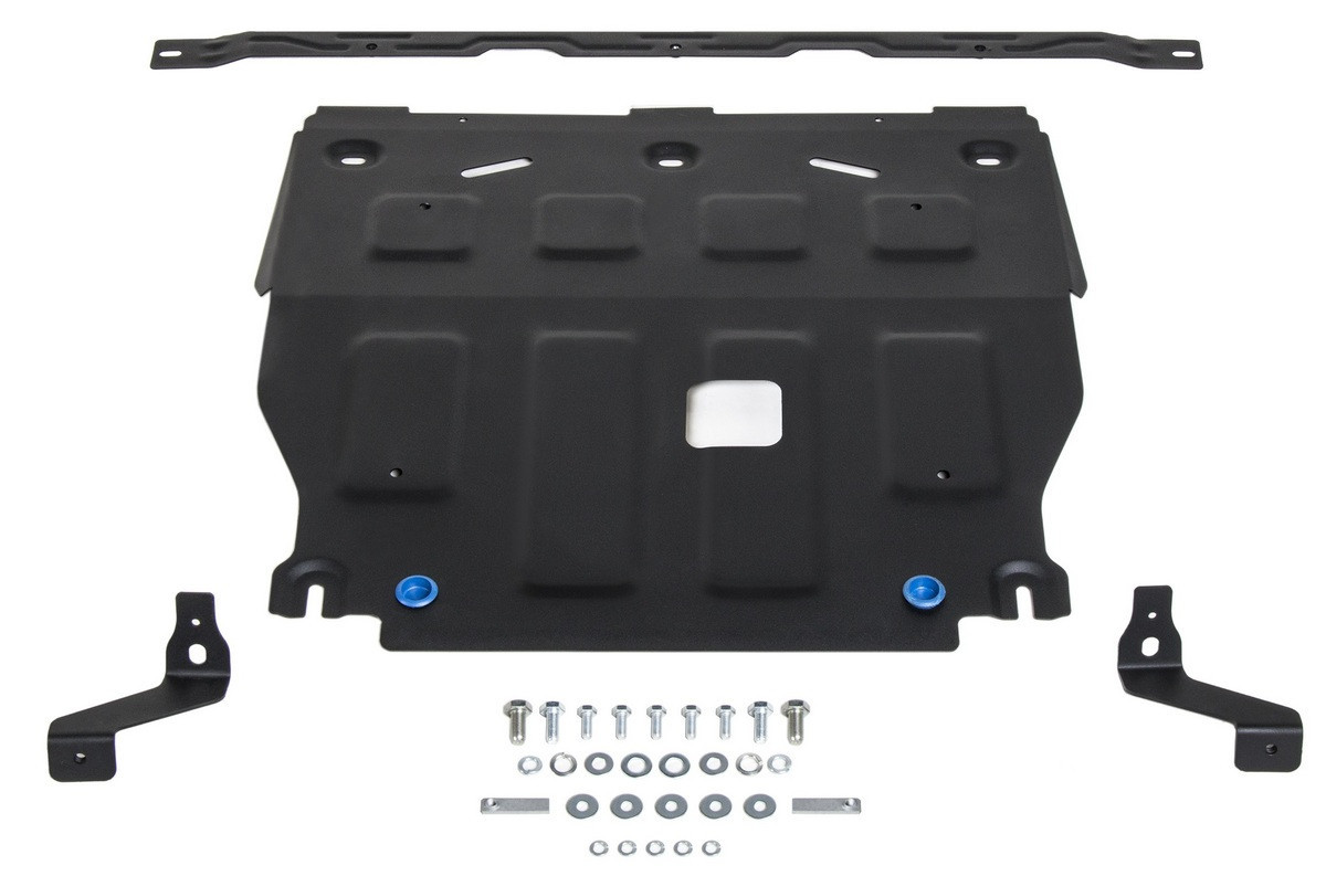 Защита картера + КПП + комплект крепежа, Сталь, Hyundai Elantra VII 2021-2024