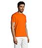 Футболка Sols Regent S, оранжевая, фото 8