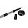 Скандинавские палки телескопические от 65 до 135 см со сменным наконечником Energia черные, фото 7