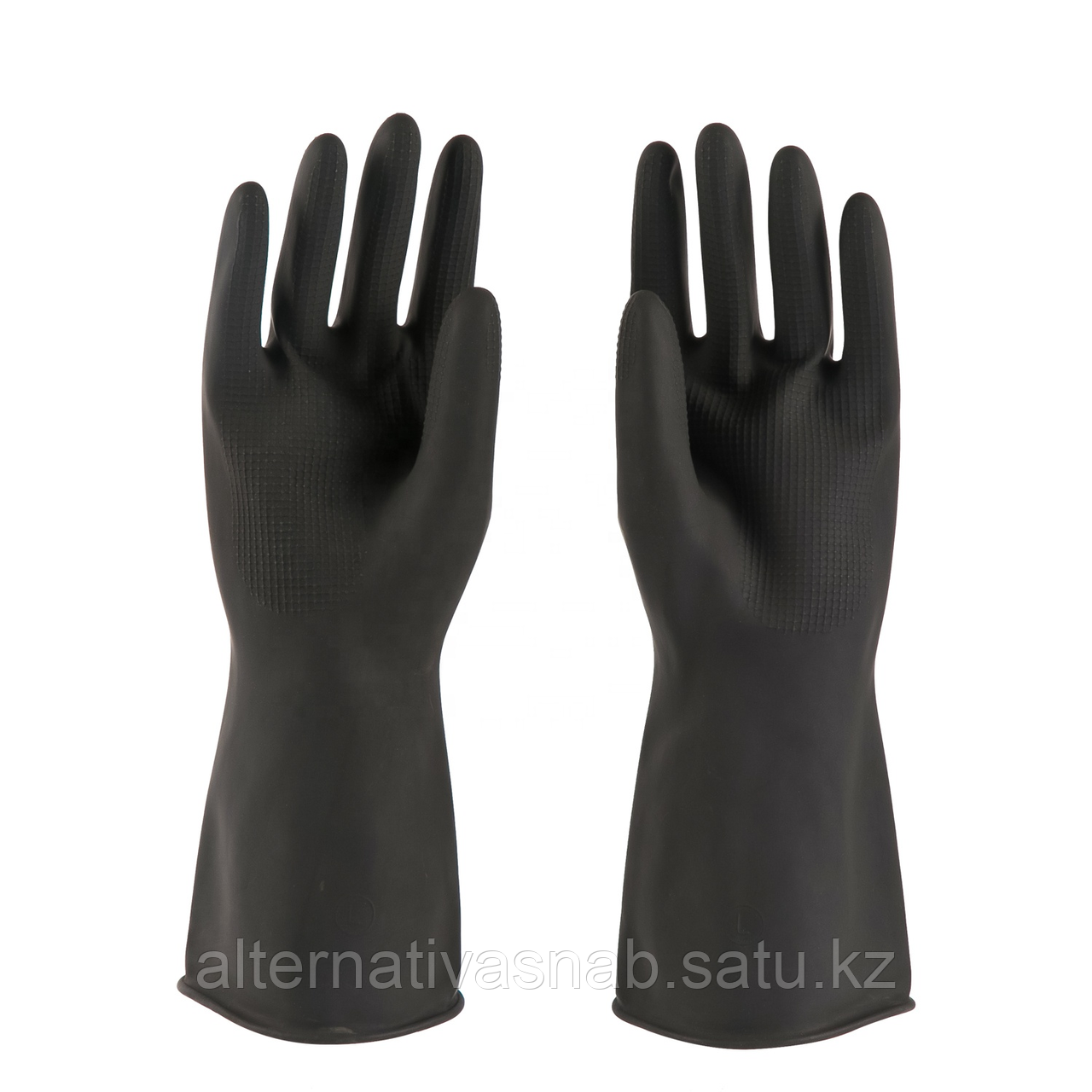 Перчатки резиновые для влажной уборки, черные - фото 1 - id-p92352914