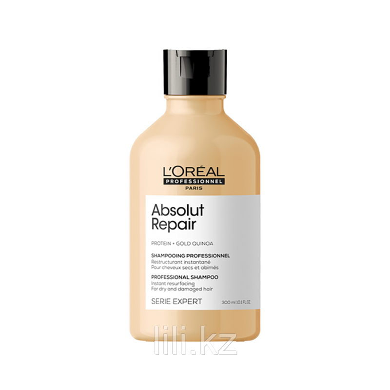 Восстанавливающий шампунь для очень поврежденных волос﻿ Absolute Repair Gold Qunoa+Protein Shampoo 300 мл.