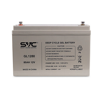 Гелевая аккумуляторная батарея SVC GL1280, 12В, 80 Ач, фото 2