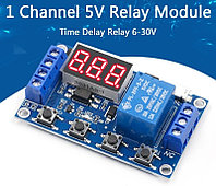 Реле времени программируемое 5-30V/10А триггерный вход, выход на реле (сухой контакт)