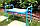 Садовая скамейка перевертыш голубая Nika 64555 (002), фото 5