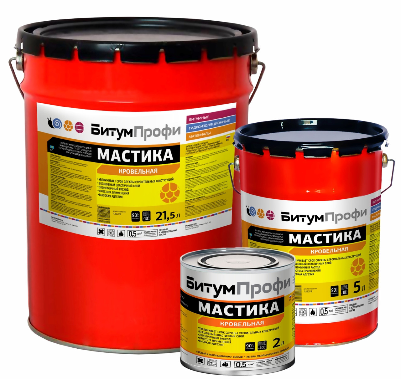 Кровельная мастика БитумПрофи 2л