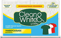 Мыло хозяйственное универсальное Duru Clean & White, 125 гр, 4 шт