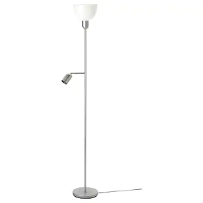 Торшер/лампа для чтения, ХЕКТОГРАМ,  серебристый/белый ИКЕА, IKEA, фото 2
