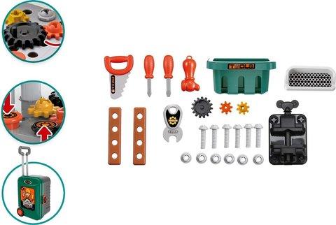 Игровой набор инструментов с чемоданом-верстаком-тележкой 3 в 1 Deluxe Tool Set - фото 5 - id-p92360158