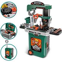 Игровой набор инструментов с чемоданом-верстаком-тележкой 3 в 1 Deluxe Tool Set