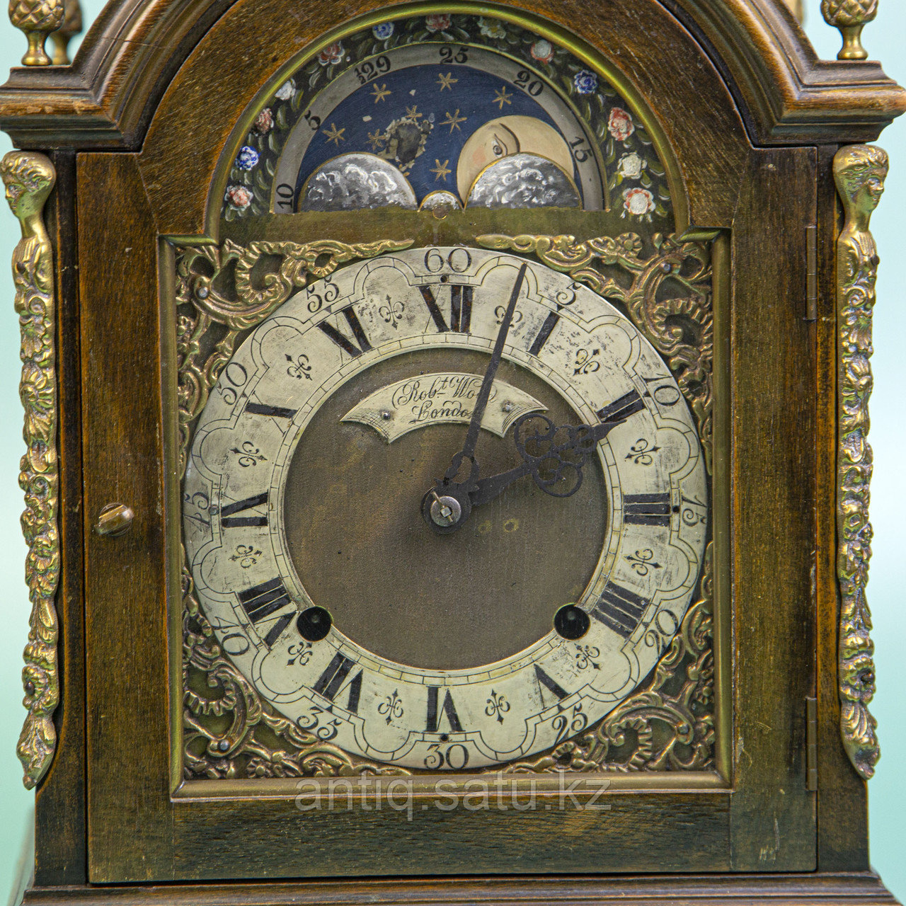 Английские кабинетные часы с лунным календарем. Smith Clocks Empire. Настольные часы с механизмом - фото 5 - id-p92364796