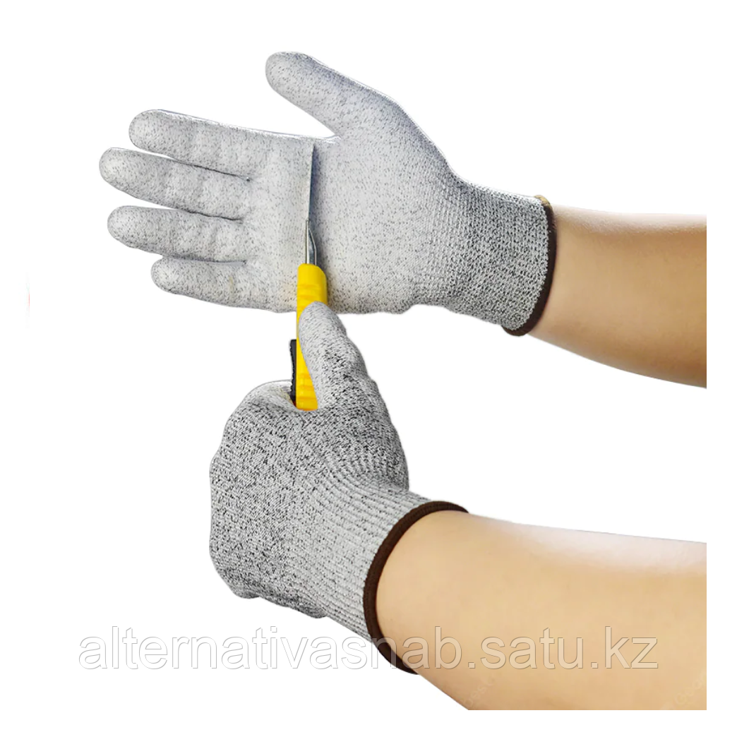 Перчатки рабочие с кибларовой нитью, защита от порезов - фото 1 - id-p92366796