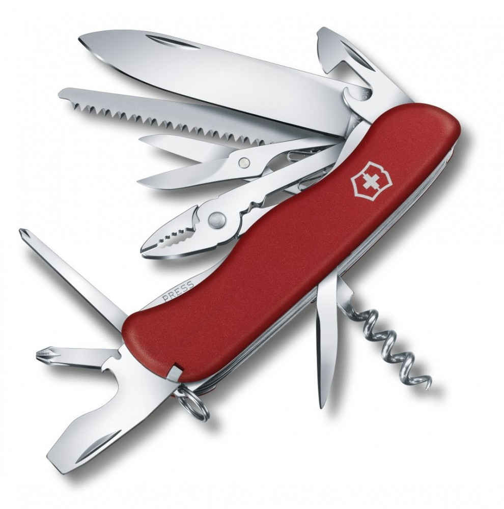 Нож VICTORINOX Мод. HERCULES (111мм) - 18 функций, красный R 18227