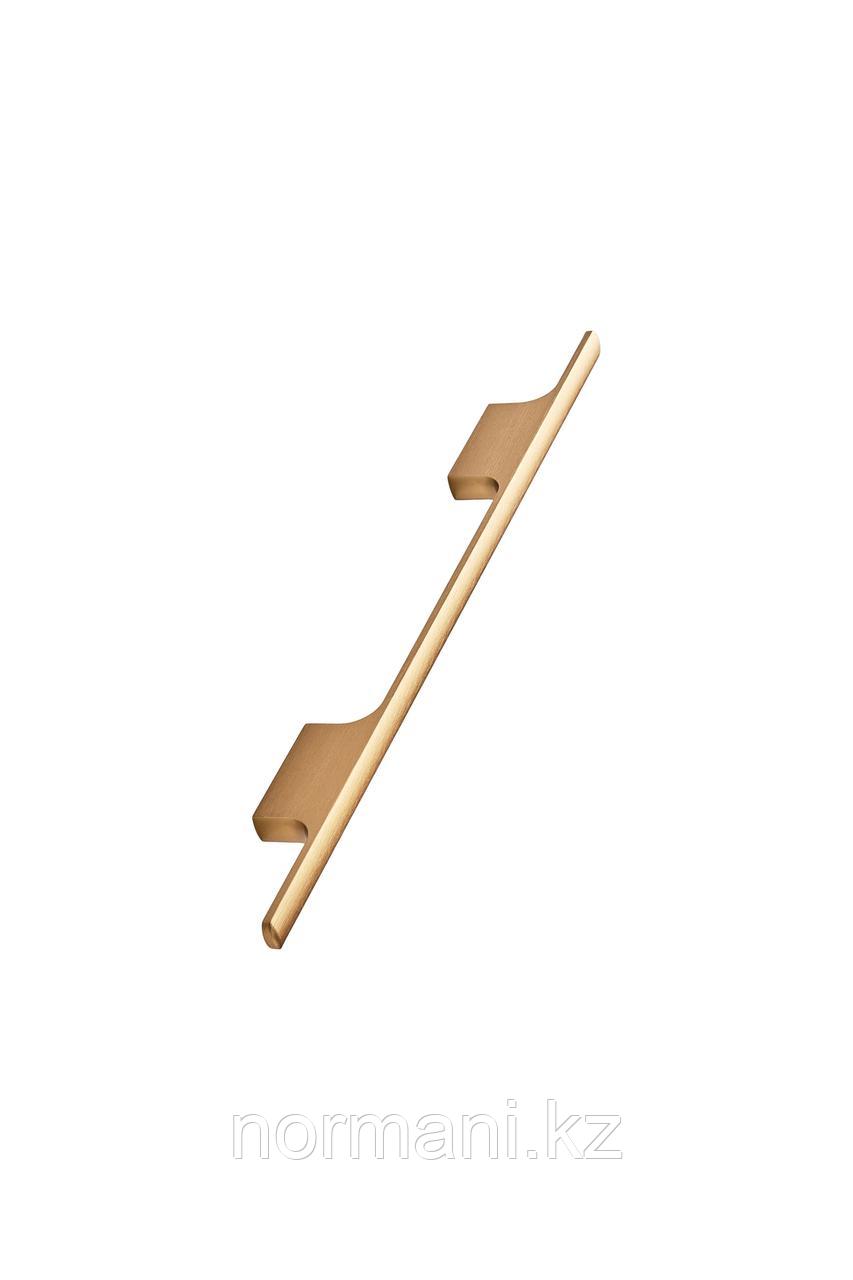 Мебельная ручка скоба 160мм TAU, отделка золото шлифованное