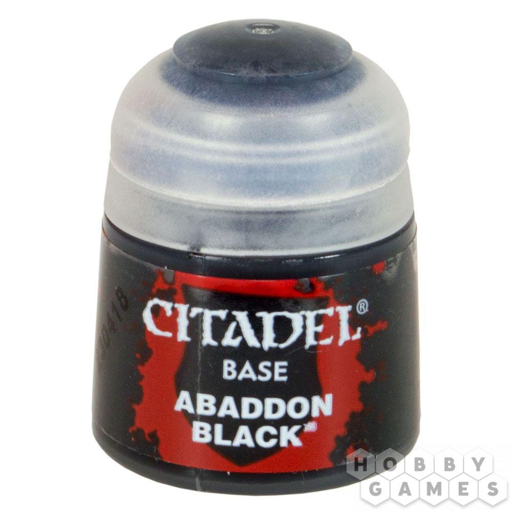 Краска Citadel: Черный Аббадон (Paint Pot: Abbaddon Black)
