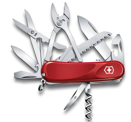 Нож VICTORINOX Мод. Evolution Security 52 (85мм) - 23 функции, красный R 18975