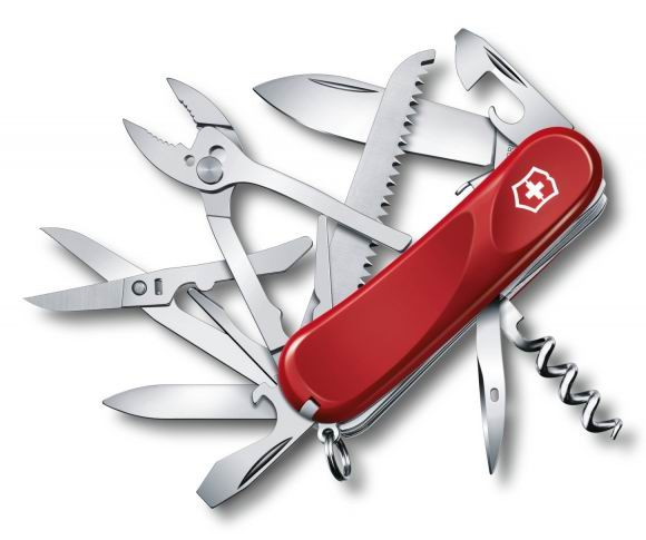 Нож VICTORINOX Мод. Evolution Security 557 (85мм) - 25 функции,  красный R 18976