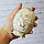 Подставка для зубочисток Яйцо Фаберже растительный узор серебристый белая, фото 4