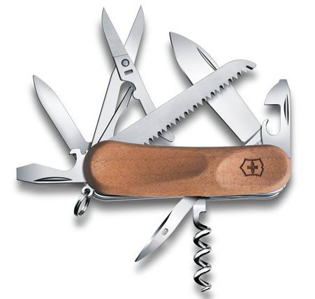 Нож VICTORINOX Мод. EvoWood 17 (85мм) - 14 функций,  коричневый R 18804