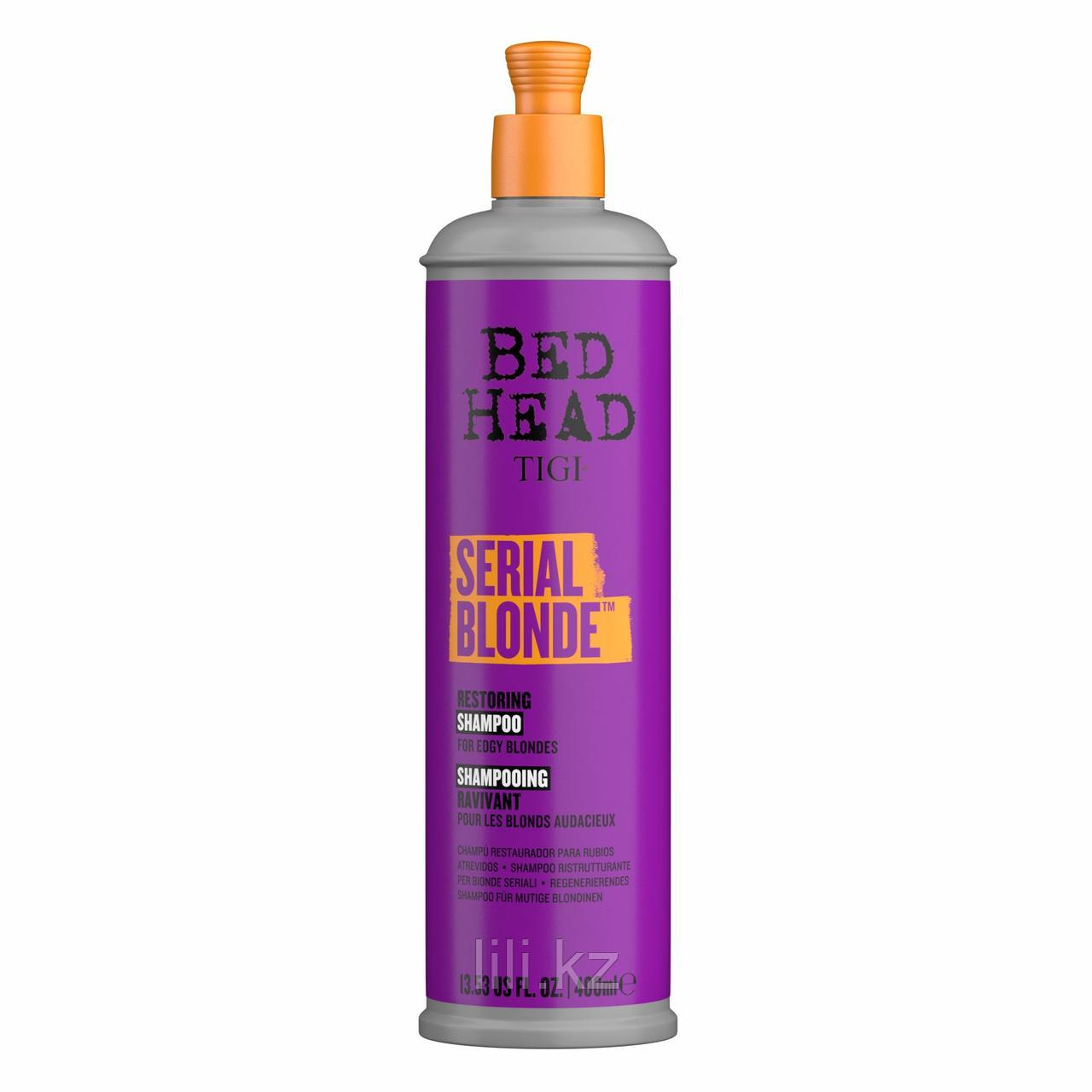 Восстанавливающий шампунь для блондинок - TIGI Bed Head Serial Blonde Shampoo 400 мл.