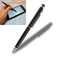 Шариковая ручка стилус  2 в 1 глянцевая черная