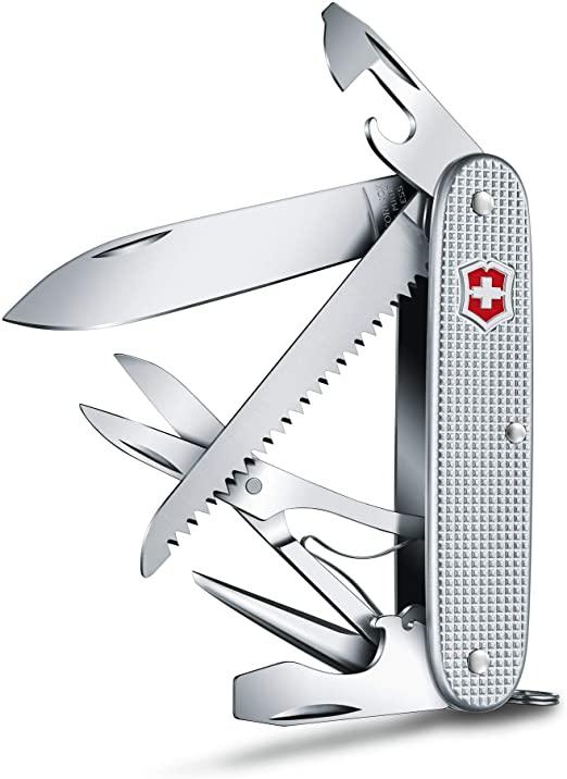 Нож VICTORINOX Мод. FARMER X ALOX (93мм) - 10 функций, серебристый R 18933