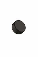 Мебельная ручка кнопка HARLEQUIN MINI d.34мм, отделка черный матовый