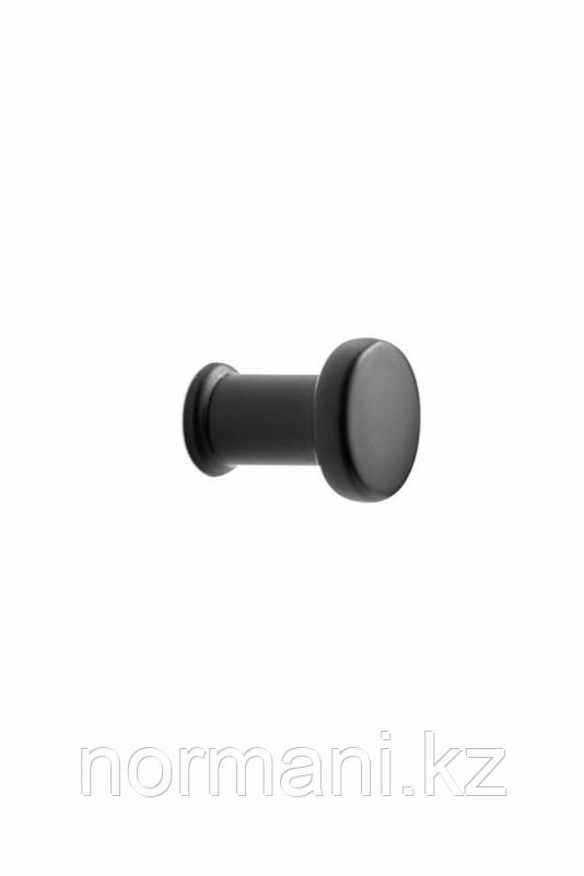 Мебельная ручка кнопка GATE d.23мм, отделка черный матовый