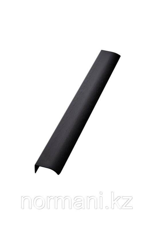 Мебельная ручка накладная EDGE STRAIGHT L.350мм, отделка черный шлифованный