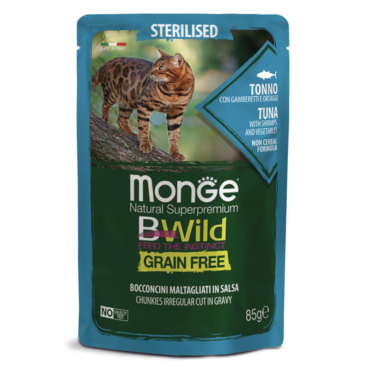 Monge BWild Корм для стерилизованных кошек с тунцом