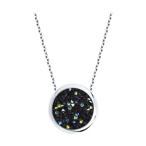 Колье SOKOLOV серебро с родием, кристалл swarovski fine rocks 94070120 размеры - 40 45 50