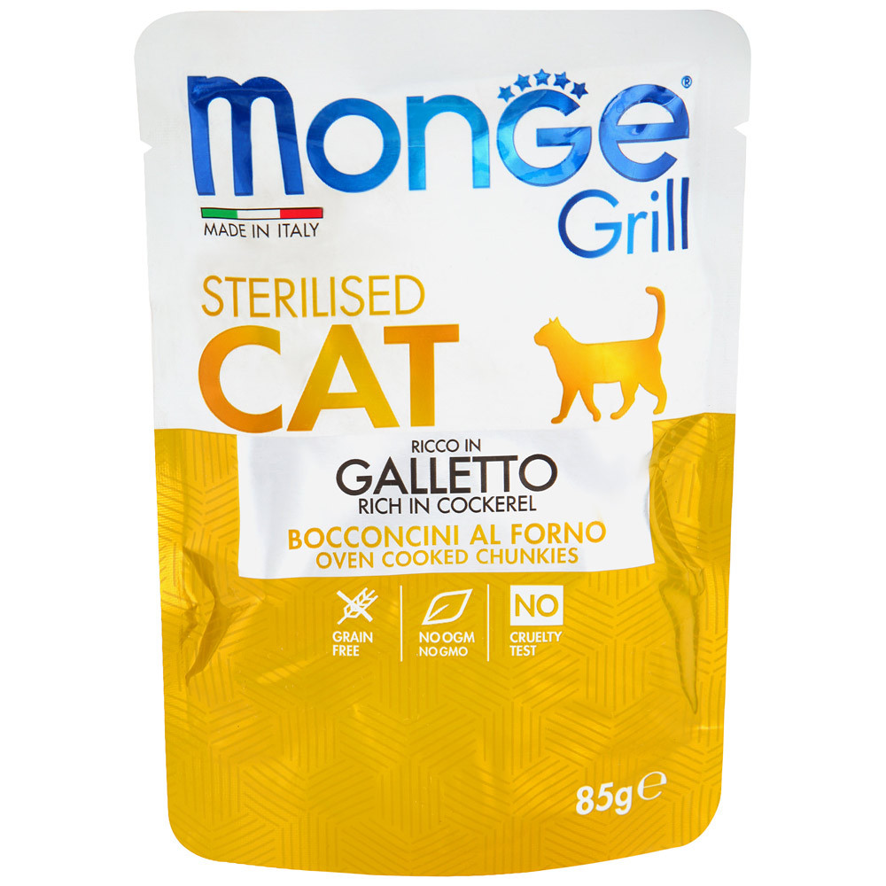 Monge Cat Grill Корм для стерилизованных кошек с курицей