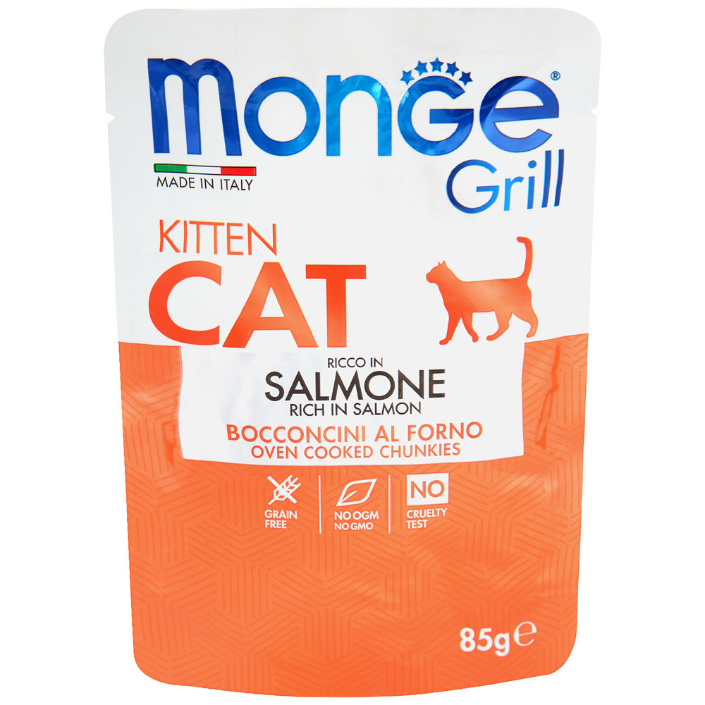 Monge Cat Grill Корм для котят с лососем - фото 1 - id-p92377023