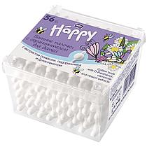 Ватные палочки Bella Happy с ограничителем 56 штук в упаковке