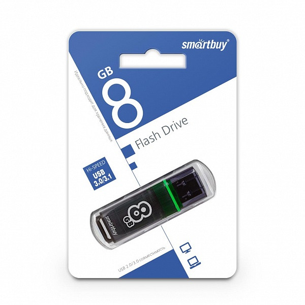 USB 3.0 накопитель Smartbuy 8GB Glossy series