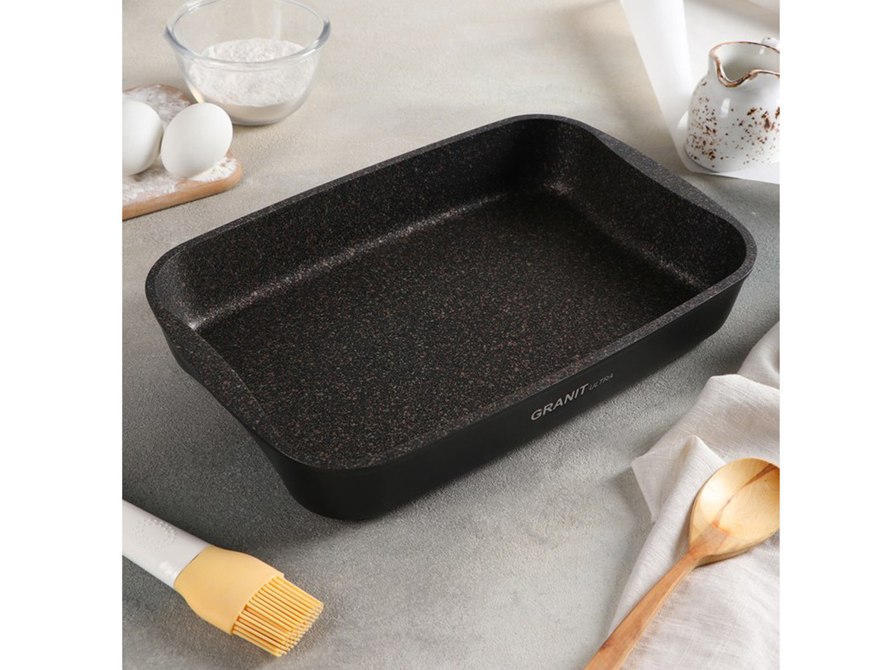 Противень 33,5 x 22 x 5,5 см «Granit Ultra» (Кукмара, Россия), фото 1