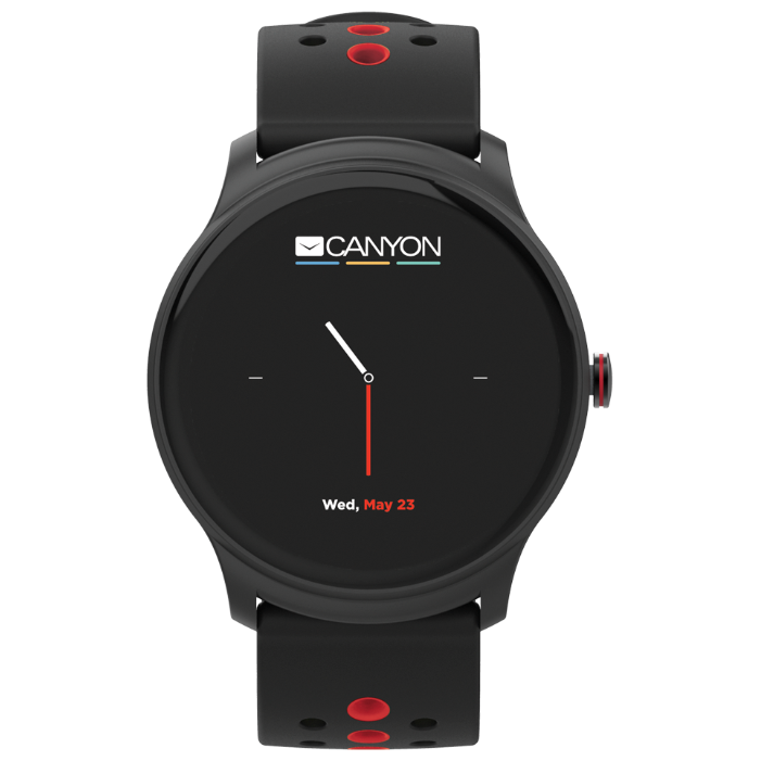 Смарт часы CANYON CNS-SW81BR Black-Red - фото 1 - id-p92378426