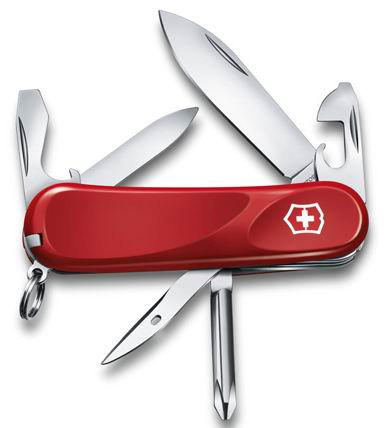 Нож VICTORINOX Мод. Evolution 11 (85мм) - 14 функций,  красный R 18842