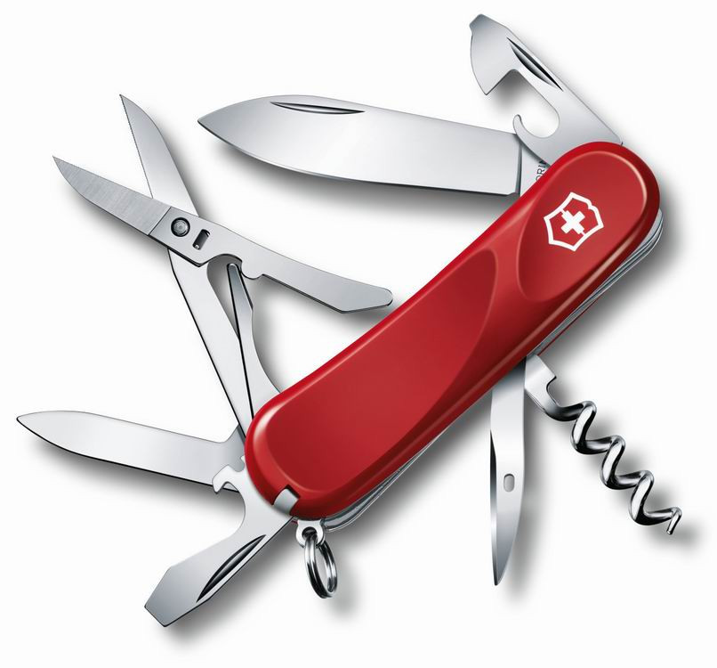 Нож VICTORINOX Мод. Evolution 14 (85мм) - 15 функций, красный R 18943