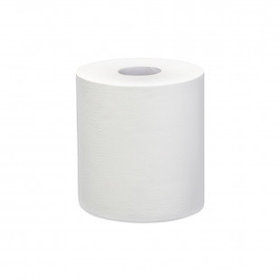 Полотенца бумажные в рулонах Focus Jumbo, 125 м, 2-х слойные, с перфорацией, белые, цена за 1 рулон