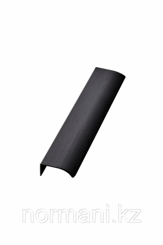 Мебельная ручка накладная EDGE STRAIGHT L.200мм, отделка черный шлифованный