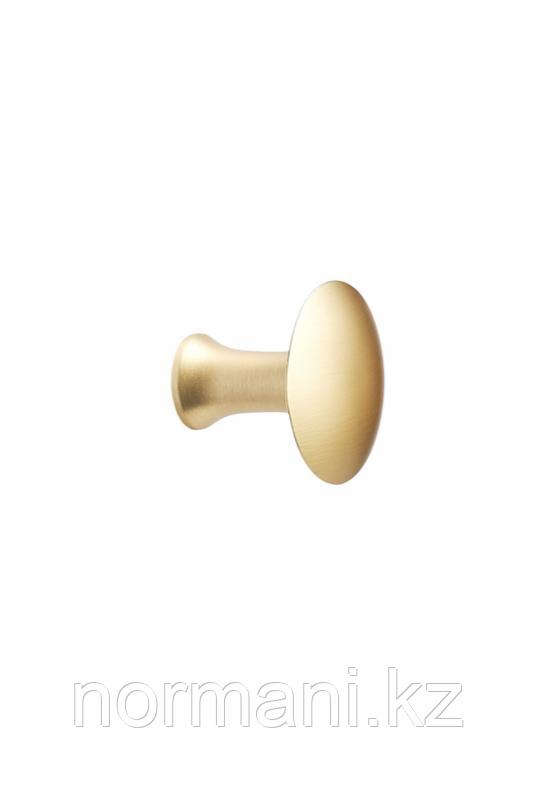 Мебельная ручка кнопка CASTLE d.36мм, отделка золото шлифованное