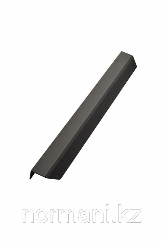 Мебельная ручка накладная BLAZE L.350мм, отделка черный шлифованный