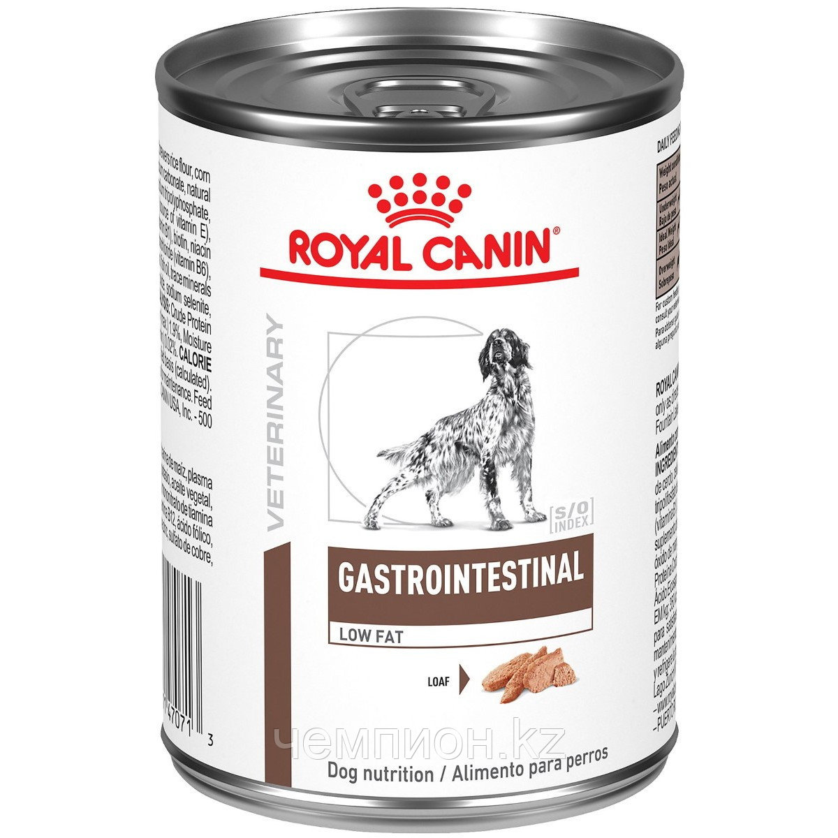 Royal Canin Gastro Intestinal Low Fat, ветеринарная диета при нарушении пищеварения, банка 410гр.