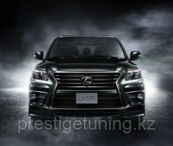 Аэродинамический обвес на Lexus LX570 2012-15 F-sport Черный цвет (202) - фото 5 - id-p92396767