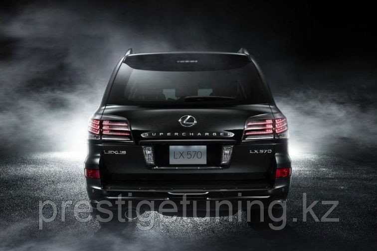 Аэродинамический обвес на Lexus LX570 2012-15 F-sport Черный цвет (202) - фото 7 - id-p92396767