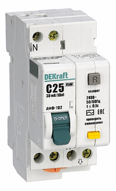 Автоматический выключатель дифференциального тока ДИФ102-IN-020A-030-C /16004DEK/