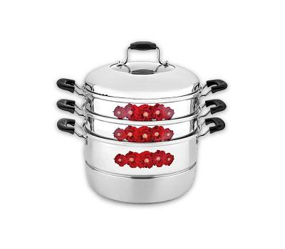 Мантоварка-пароварка LARA LR03-40 нержавеющая сталь