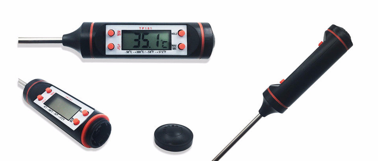 Термометр цифровой с щупом TP-101, длина щупа 4 см - фото 1 - id-p92415071